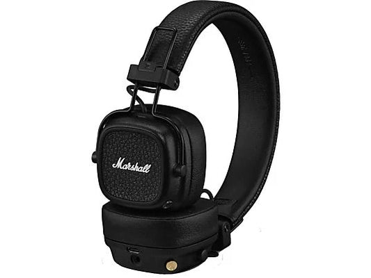 Auriculares inalámbricos - Marshall Major V, Supraaurales, Bluetooth, Diseño Plegable, +100h, Negro